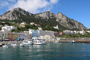 Fototapeta na wymiar Capri harbor, Italy