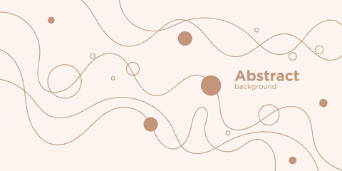 Trendy abstract background. Composition of amorphous and geometric forms. Vector illustration