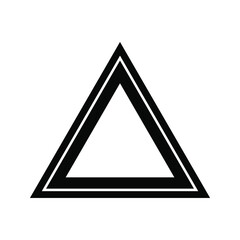Triangle symbol design vector template on white background. eps 10
