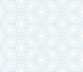 Abstract fantasy striped halftone ,thin line round shapes geometric seamless pattern. Creative mosaic, tile background.