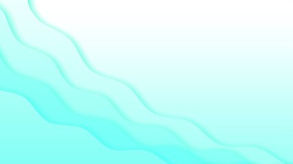 Abstract Paper Cut Sea Ocean Wave Water On Blue Background Vector Design