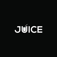 juice logo design vector