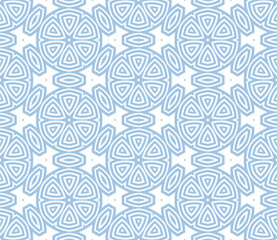 Abstract fantasy striped halftone ,thin line round shapes geometric seamless pattern. Creative mosaic, tile background.