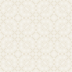 Fototapeta premium Abstract fantasy striped halftone ,thin line round shapes geometric seamless pattern. Creative mosaic, tile background.