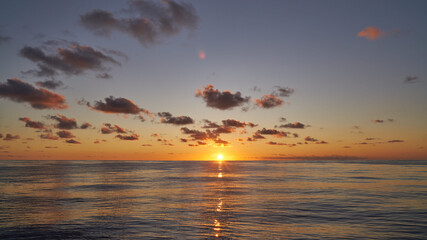  Sunset in the open sea 