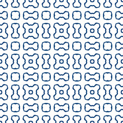 Abstract colorful doodle flower seamless pattern. Floral background. Mosaic, tile of thin line ornament.