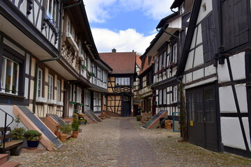 Fototapeta na wymiar Engelgasse in der Altstadt von Gengenbach