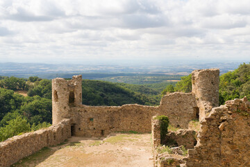 Fototapeta na wymiar Castle Saissac in France