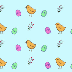 seamless pattern ,easter colorful pattern