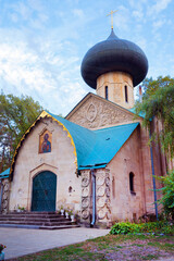 Holy Transfiguration Church, architect A. Shchusev in the Natalievka estate complex, Kharkiv region, Ukraine