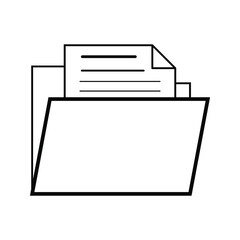 Folder Icon in trendy flat style isolated on white background, for your web site design, app, logo, UI. Vector illustration.