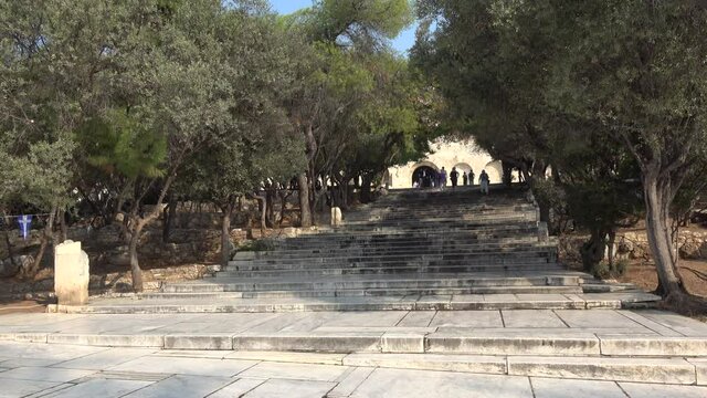 The steps of Herodion in Athens