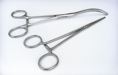 Surgical clamps for operations on white isolate