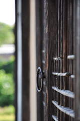 Door Detail in Hahoe Folk Village, Andong, South Korea