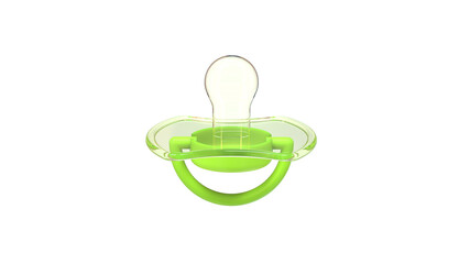 green baby pacifier 