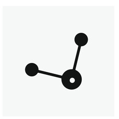 Share vector icon.  Editable stroke. Linear style sign for use on web design and mobile apps, logo. Symbol illustration. Pixel vector graphics - Vector