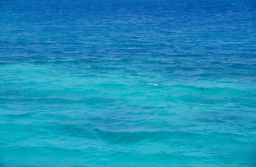 Red Sea background, clean blue water, small waves