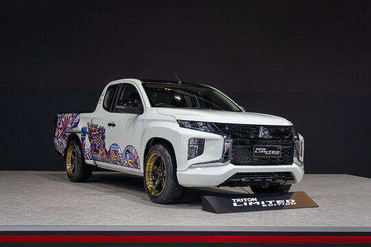 Mitsubishi Triton limited Edition on display at 42th Bangkok International Motor Show 2021 at  IMPACT Exhibition and Convention Center.