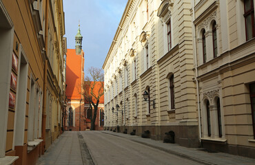 Historic Jezuicka Street - Bydgoszcz, Poland