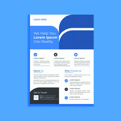 Abstract Modern and Corporate Business Flyer Template Design
