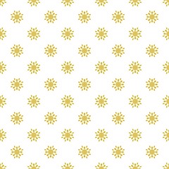 Abstract of sun pattern. Design grid of seamless gold on white background. Design print for illustration, texture, wallpaper, background.