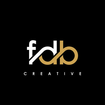 FDB Letter Initial Logo Design Template Vector Illustration
