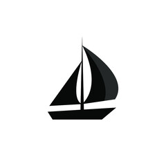 illustration vector graphic yacht icon template