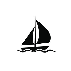 illustration vector graphic yacht icon template