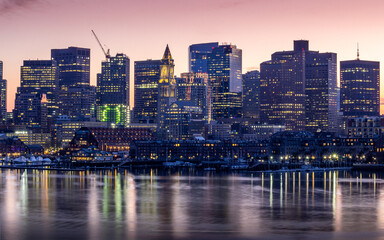 Fototapeta na wymiar boston skyline