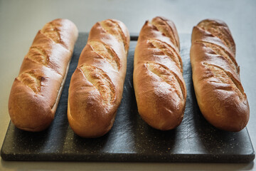 close up of  loaf of bread