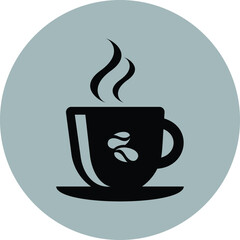 Media Icon drinking glass, for websites and applications