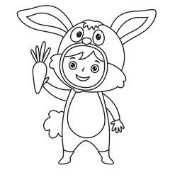 Line Art Drawing For Kids Coloring Page