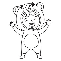 Line Art Drawing For Kids Coloring Page
