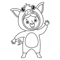 Line Art Drawing For Kids Coloring Page