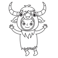 Line Art Drawing For Kids Coloring Page