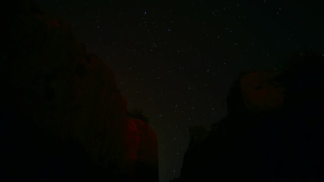 Timelapse, Via verde en oropesa del mar. Nocturna y estrellada