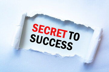 Text sign showing SECRET TO SUCCESS