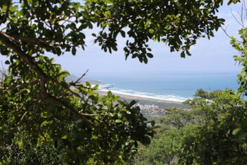 Fototapeta na wymiar Florianópolis from above, beach view