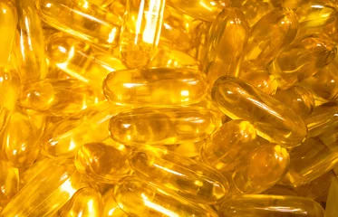 Photo sur Plexiglas K2 Full frame shot of Fish oil Omega 3 soft gel capsules