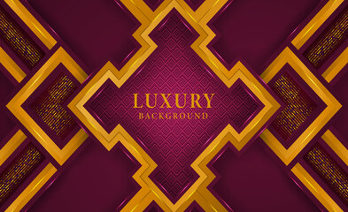 Luxury background red and gold shapes design, BACKGROUND