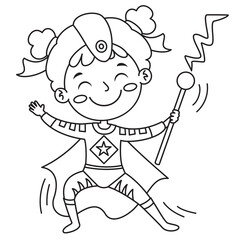 Line Art Drawing For Kids Coloring Page