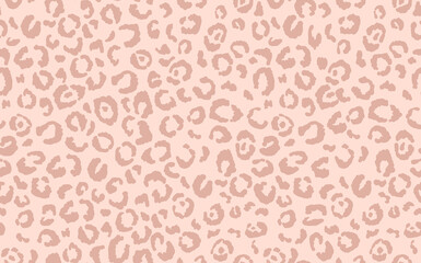 Abstract modern luipaard naadloos patroon. Dieren trendy achtergrond. Beige decoratieve vector stock illustratie om af te drukken, kaart, briefkaart, stof, textiel. Modern ornament van gestileerde huid