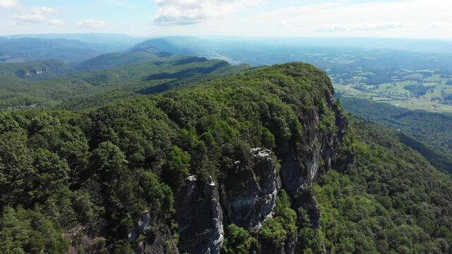 Drone Shot Of Appalachian Mountain Range