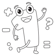 Line Art Drawing For Kids Coloring Page