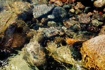water flowing into the water