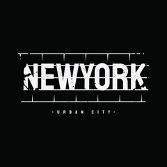 Vector illustration of letter graphics, New York, creative clothing, perfect for the design of t-shirts, shirts, hoodies, etc.