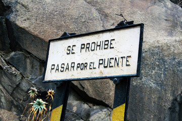 warning about the train path