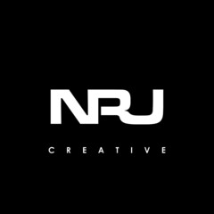 NRU Letter Initial Logo Design Template Vector Illustration