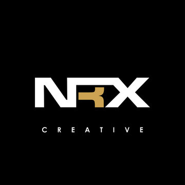 NRX Letter Initial Logo Design Template Vector Illustration