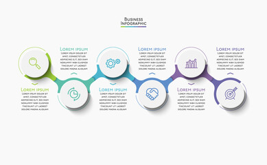Business data visualization. timeline infographic icons designed for abstract background template milestone element modern diagram process technology digital marketing data presentation chart Vector